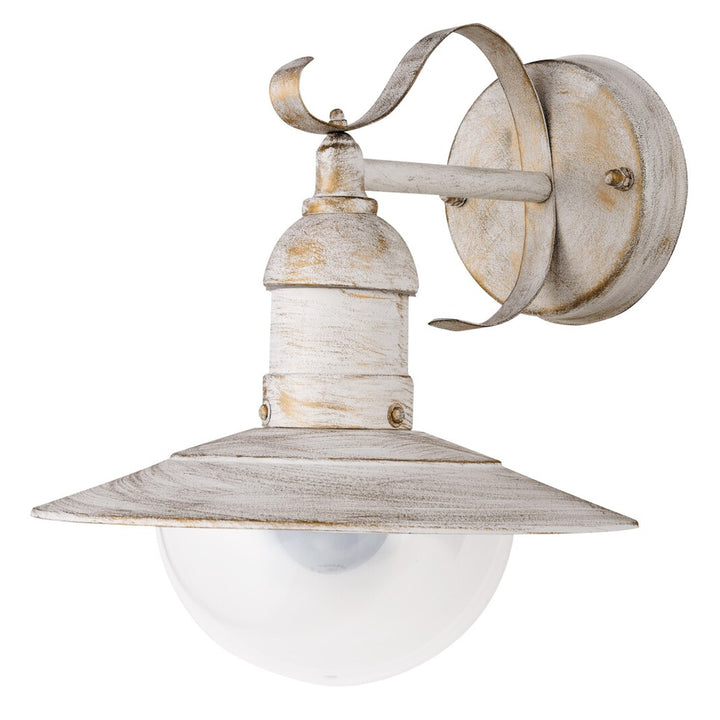 Nástěnná lampa Rabalux, venkovní, IP44, E27, max. 60 W, antická bílá, Oslo, 4 kusy