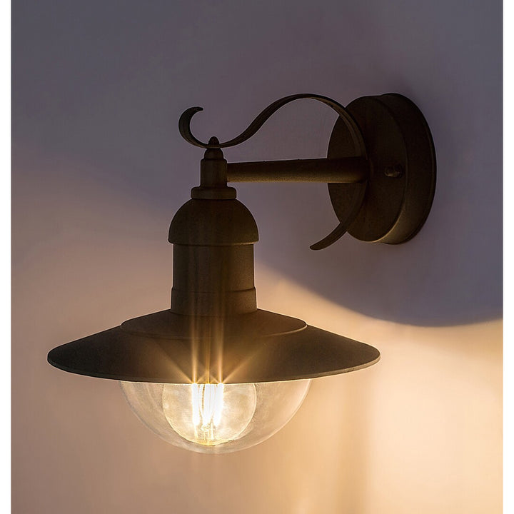 Nástěnná svítidla Rabalux, venkovní, IP44, E27, max. 60 W, zelená, Oslo, 4 ks