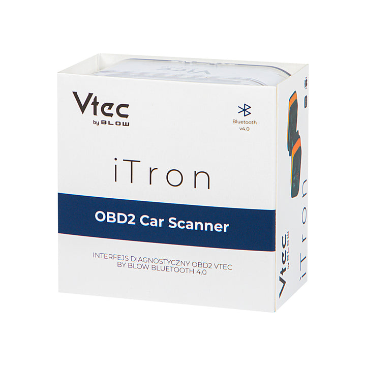 Diagnostické rozhraní OBD2 Vtec iTRON Blow, Bluetooth 4.0, bezdrátová komunikace s palubním počítačem vozidla, vysoká kompatibilita, 58-660#