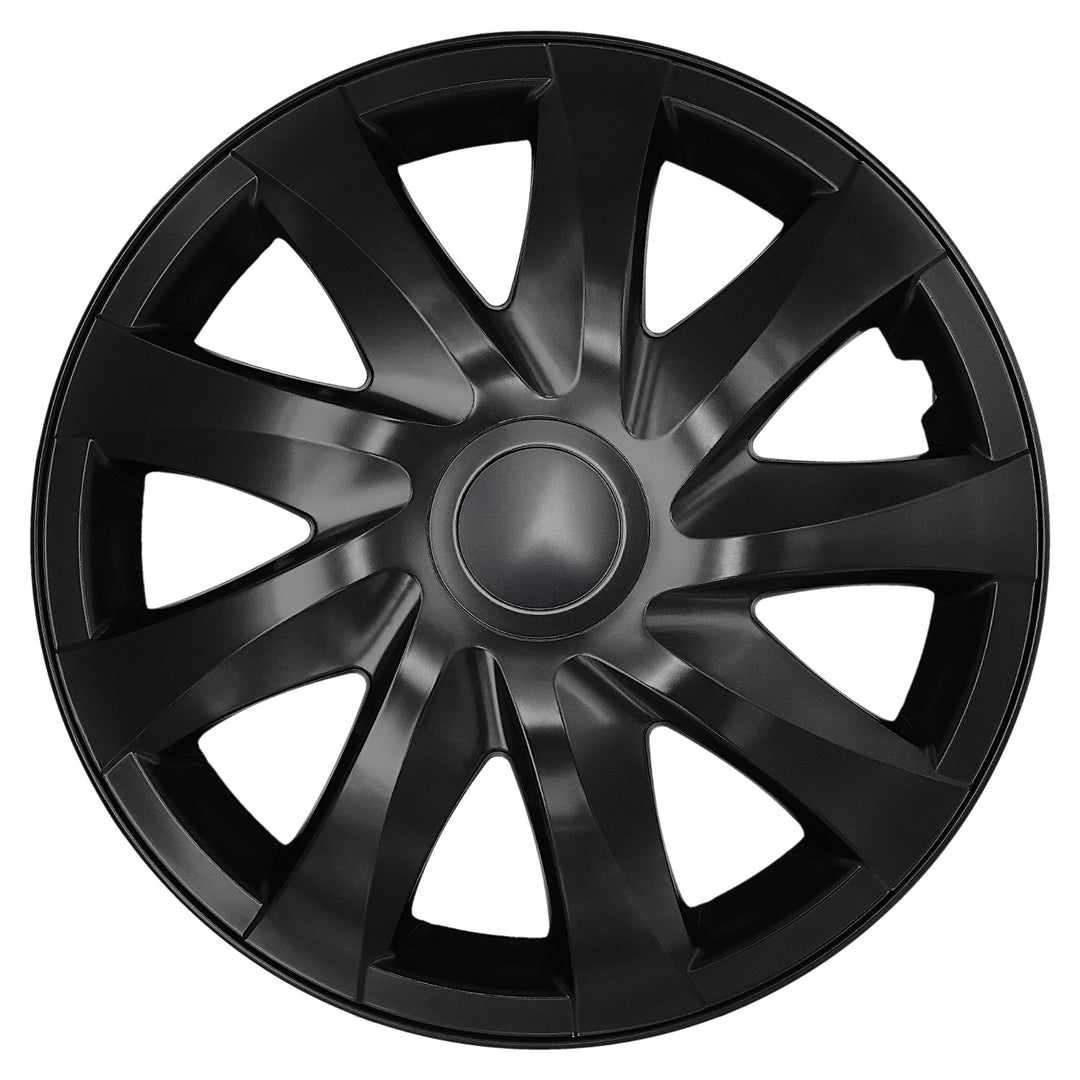 Univerzální automobilový kryt kola 15'' NRM DRACO, matně černý, 1 kus