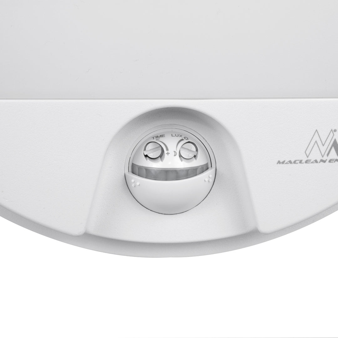 LED svítidlo s pohybovým senzorem Maclean, PIR senzor, bílá barva, 15 W, IP54, 1100 lm, neutrální barva světla, MCE291 W, 2 kusy