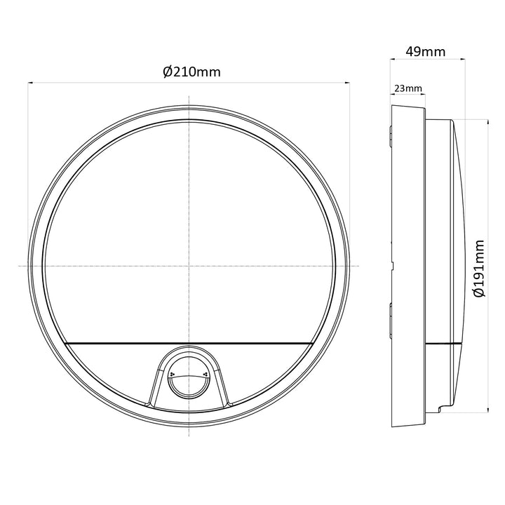 LED svítidlo s pohybovým senzorem Maclean, PIR senzor, bílá barva, 15 W, IP54, 1100 lm, neutrální barva světla, MCE291 W, 2 kusy