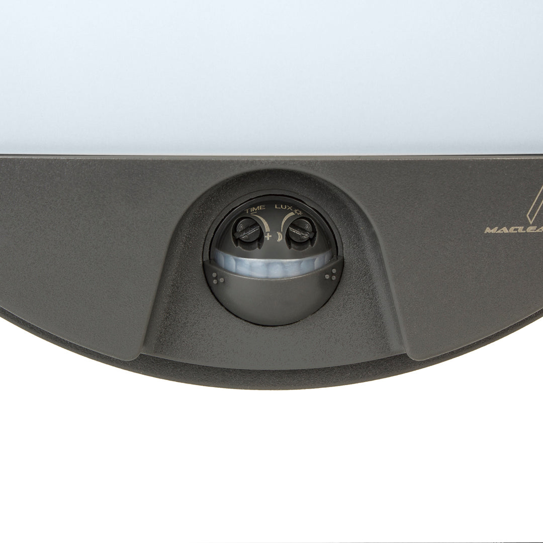 LED svítidlo s pohybovým čidlem Maclean, PIR čidlo, šedá barva, 15 W, IP54, 1100 lm, neutrální barva světla, MCE291 W, 2 kusy