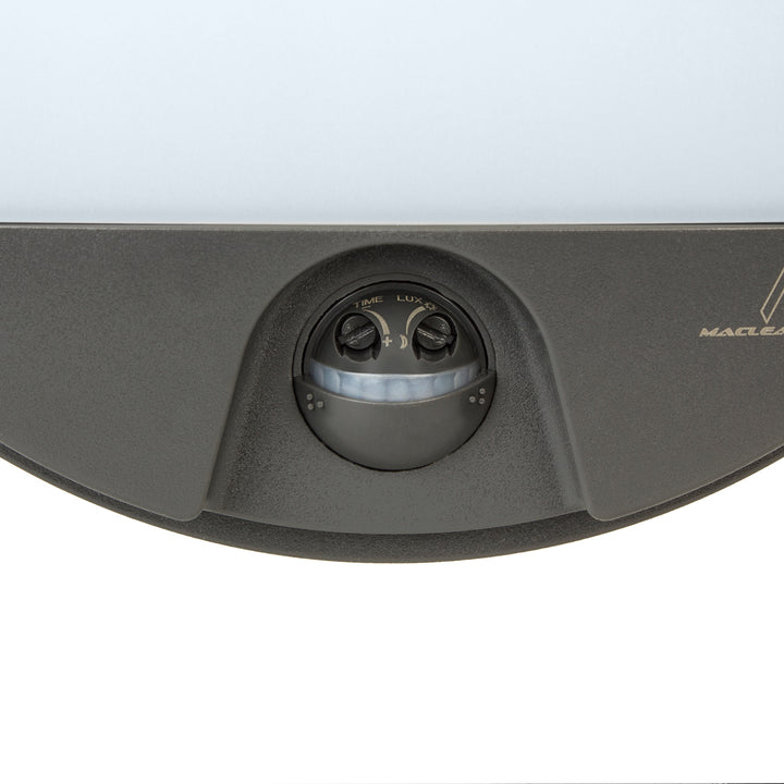 LED svítidlo s pohybovým čidlem Maclean, PIR čidlo, šedá barva, 15 W, IP54, 1100 lm, neutrální barva světla, MCE291 W, 2 kusy