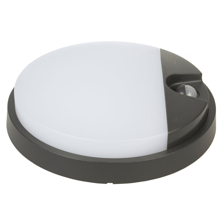 LED svítidlo s pohybovým čidlem Maclean, PIR čidlo, šedá barva, 15 W, IP54, 1100 lm, neutrální barva světla, MCE291 W, 2 kusy