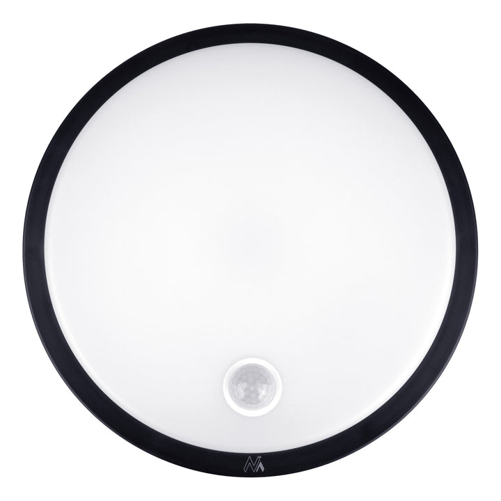 LED svítidlo s pohybovým čidlem Maclean, PIR čidlo, černá barva, 10 W, IP65, 1000 lm, neutrální barva světla, MCE525 B, 2 ks