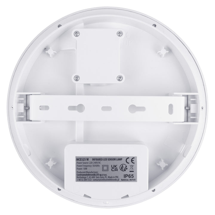 LED svítidlo s pohybovým senzorem Maclean, senzor PIR, bílá barva, 10 W, IP65, 1000 lm, neutrální barva světla, MCE525 W, 2 ks