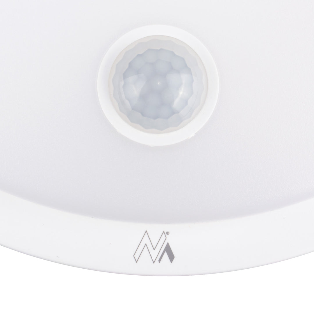 LED svítidlo s pohybovým senzorem Maclean, senzor PIR, bílá barva, 10 W, IP65, 1000 lm, neutrální barva světla, MCE525 W, 2 ks