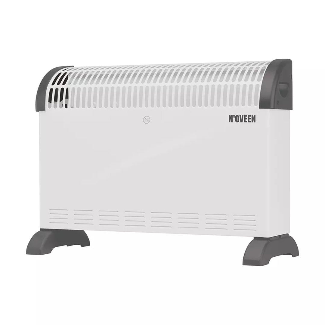 Elektrický konvektorový radiátor, 2000 W, s termostatem, bílý, Noveen
