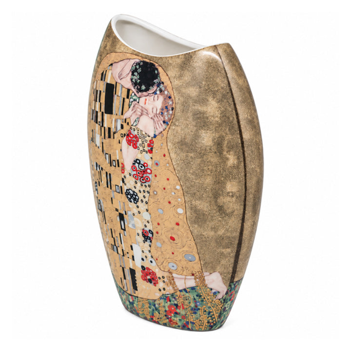 Porcelánová váza v dárkové krabičce, kolekce Klimt – Polibek