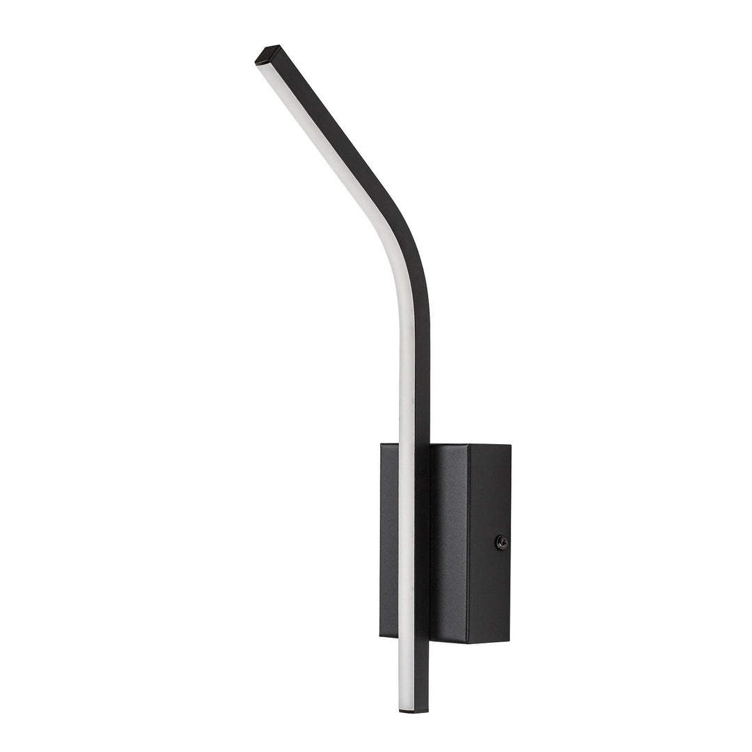 Interiérová nástěnná lampa Tilmann, černá, LED 10 W, 550 lm, 4000 K, výška 36 cm, IP44, dotykové ovládání, 75088