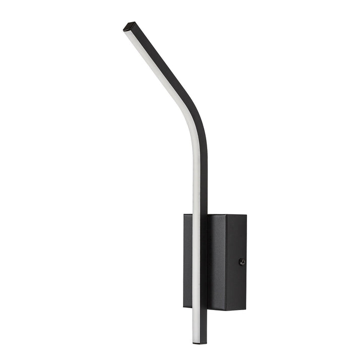 Interiérová nástěnná lampa Tilmann, černá, LED 10 W, 550 lm, 4000 K, výška 36 cm, IP44, dotykové ovládání, 75088