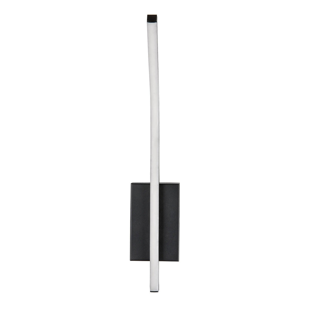 Interiérová nástěnná lampa Tilmann, černá, LED 10 W, 550 lm, 4000 K, výška 36 cm, IP44, dotykové ovládání, 75088