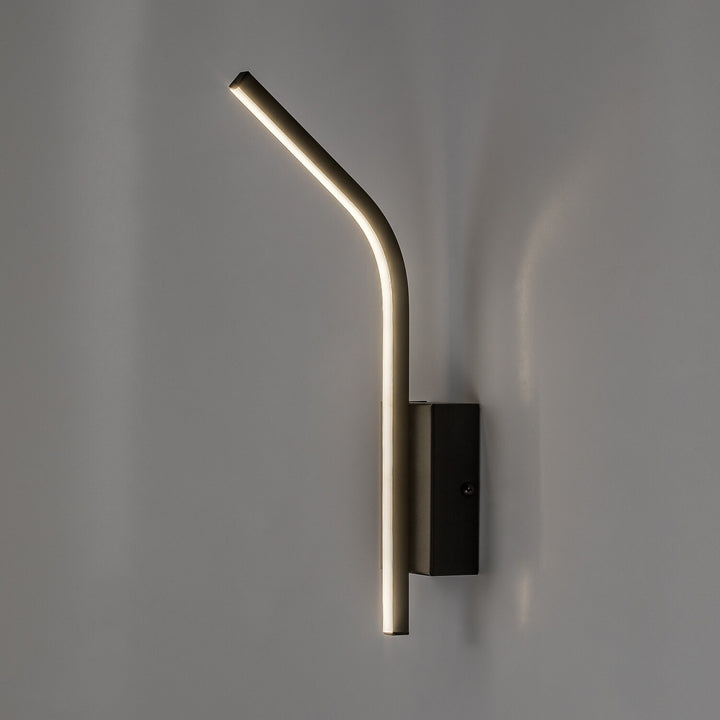 Interiérová nástěnná lampa Tilmann, černá, LED 10 W, 550 lm, 4000 K, výška 36 cm, IP44, dotykové ovládání, 75088
