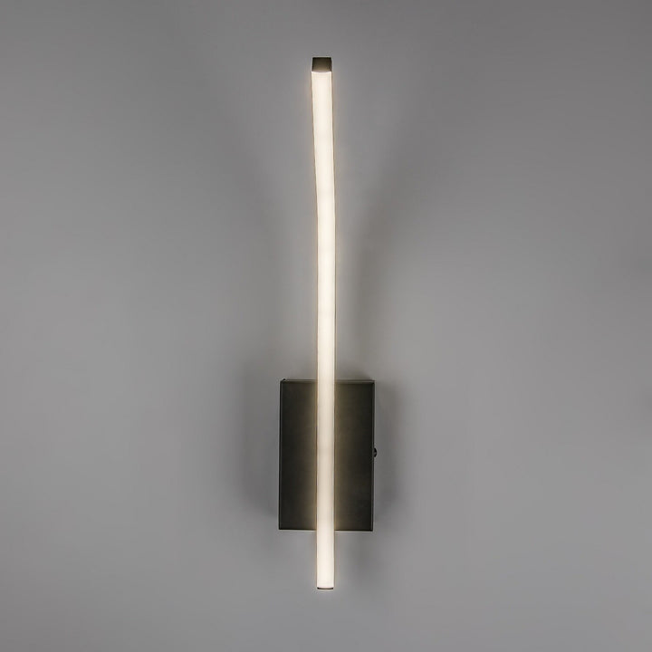 Interiérová nástěnná lampa Tilmann, černá, LED 10 W, 550 lm, 4000 K, výška 36 cm, IP44, dotykové ovládání, 75088