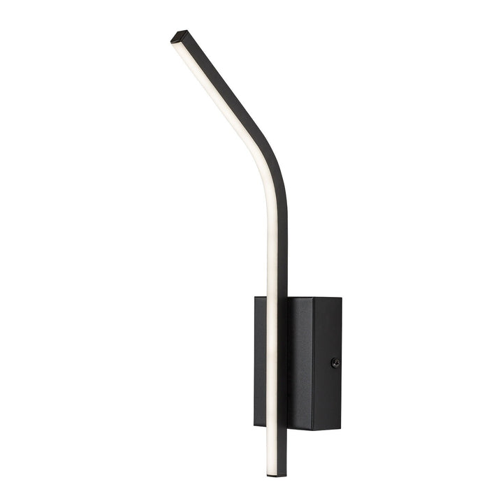 Interiérová nástěnná lampa Tilmann, černá, LED 10 W, 550 lm, 4000 K, výška 36 cm, IP44, dotykové ovládání, 75088