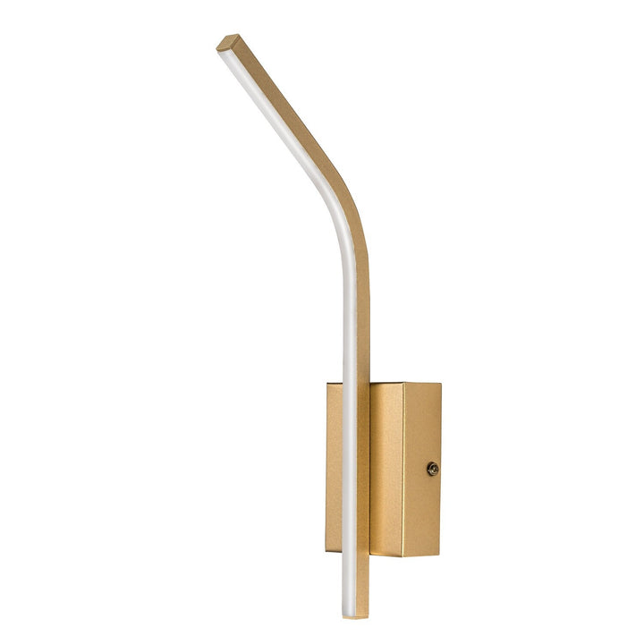 Interiérová nástěnná lampa Tilmann, zlatá, LED 10 W, 550 lm, 4000 K, výška 36 cm, IP44, dotykové ovládání, 75089