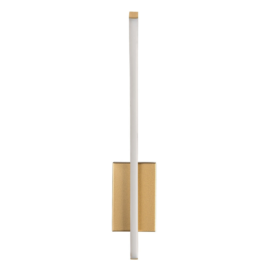 Interiérová nástěnná lampa Tilmann, zlatá, LED 10 W, 550 lm, 4000 K, výška 36 cm, IP44, dotykové ovládání, 75089