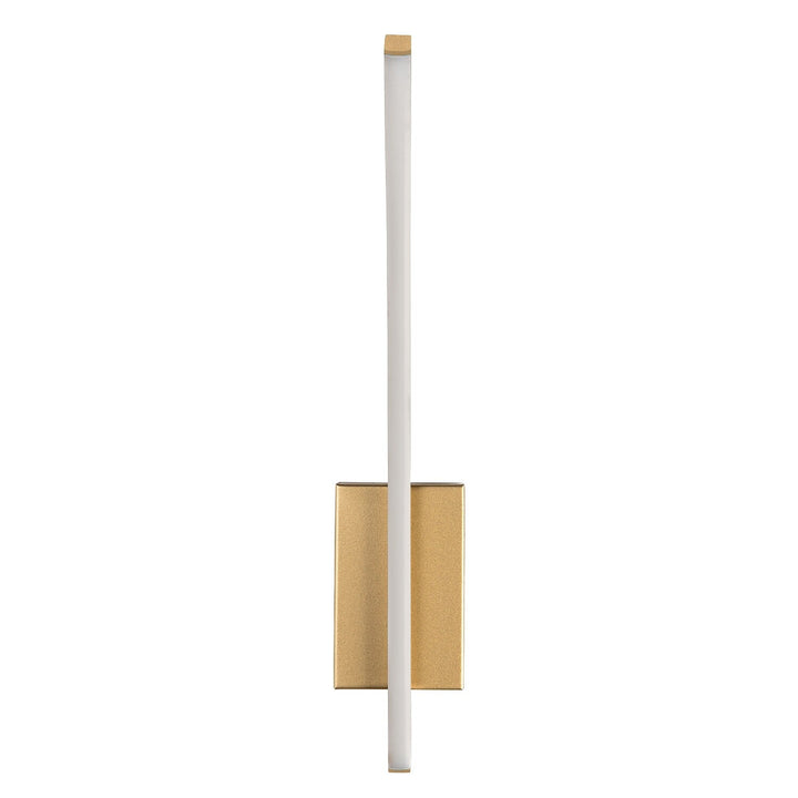 Interiérová nástěnná lampa Tilmann, zlatá, LED 10 W, 550 lm, 4000 K, výška 36 cm, IP44, dotykové ovládání, 75089