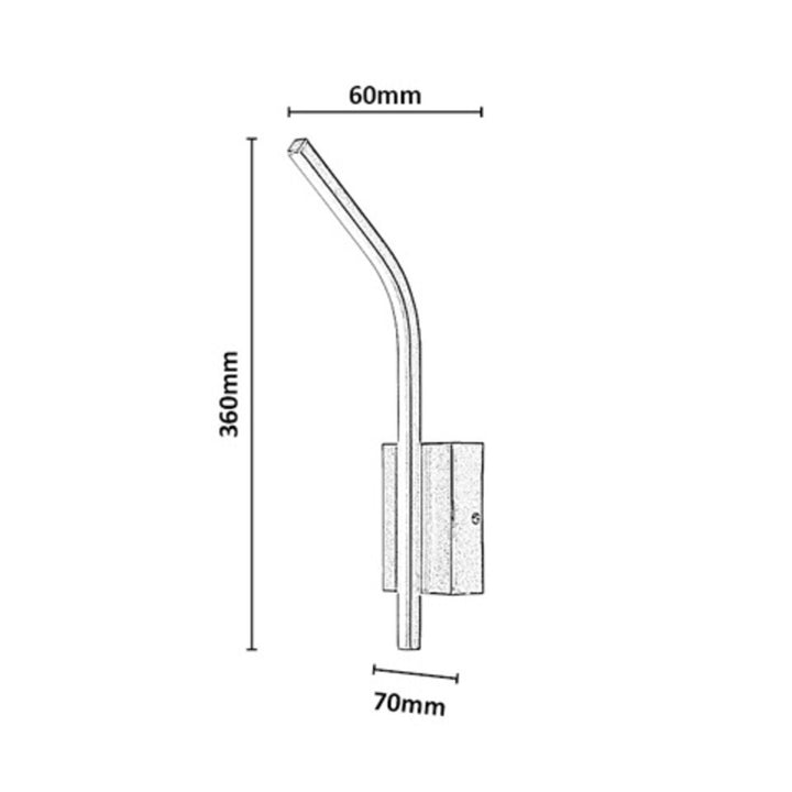Interiérová nástěnná lampa Tilmann, zlatá, LED 10 W, 550 lm, 4000 K, výška 36 cm, IP44, dotykové ovládání, 75089