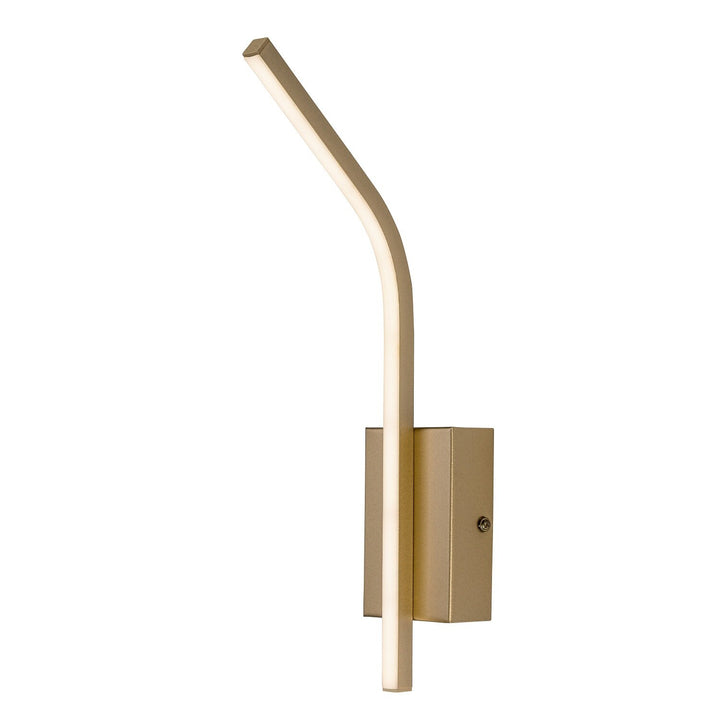 Interiérová nástěnná lampa Tilmann, zlatá, LED 10 W, 550 lm, 4000 K, výška 36 cm, IP44, dotykové ovládání, 75089