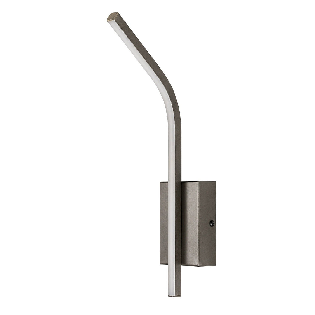 Interiérové nástěnné svítidlo Tilmann, barva gunmetal, LED 10 W, 550 lm, 4000 K, výška 36 cm, IP44, dotykové ovládání, 75 000