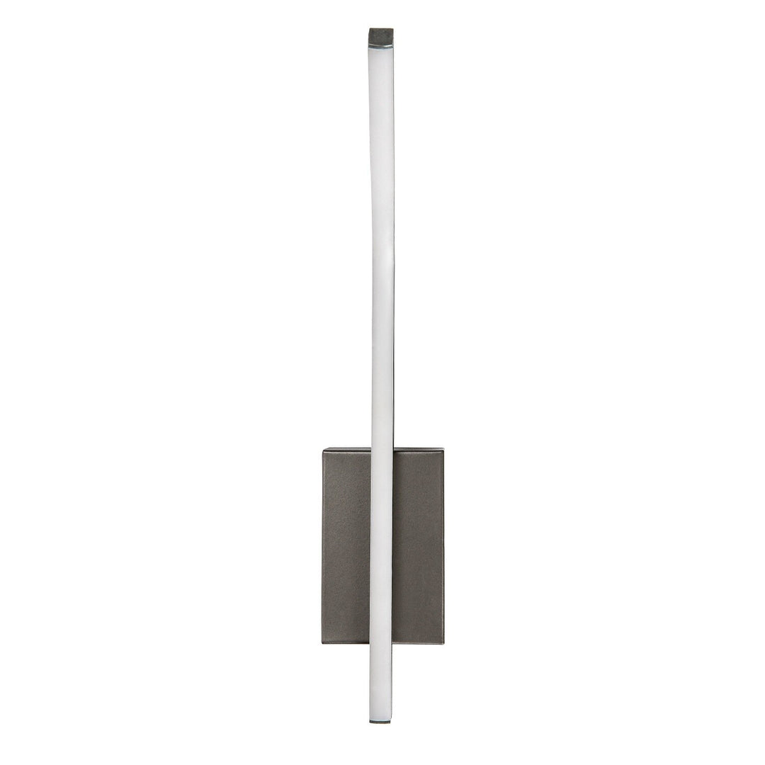 Interiérové nástěnné svítidlo Tilmann, barva gunmetal, LED 10 W, 550 lm, 4000 K, výška 36 cm, IP44, dotykové ovládání, 75 000