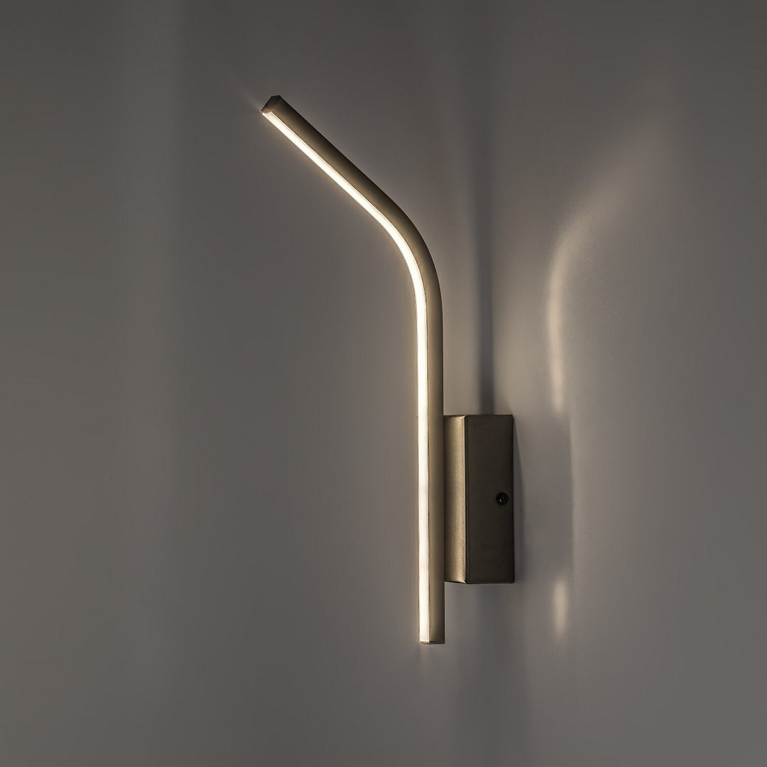 Interiérové nástěnné svítidlo Tilmann, barva gunmetal, LED 10 W, 550 lm, 4000 K, výška 36 cm, IP44, dotykové ovládání, 75 000