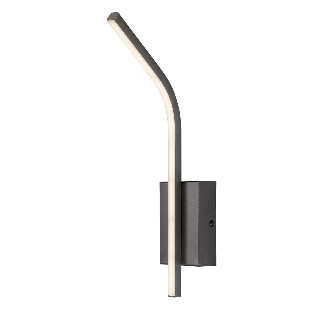 Interiérové nástěnné svítidlo Tilmann, barva gunmetal, LED 10 W, 550 lm, 4000 K, výška 36 cm, IP44, dotykové ovládání, 75 000