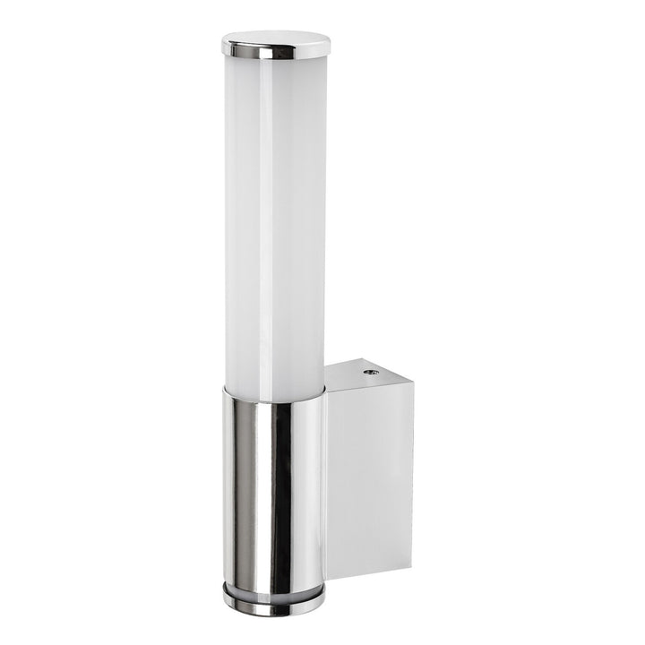 Interiérová nástěnná lampa Tenero, LED 6 W, 4000 K, 600 lm, výška 29 cm, chrom, IP44, 75100