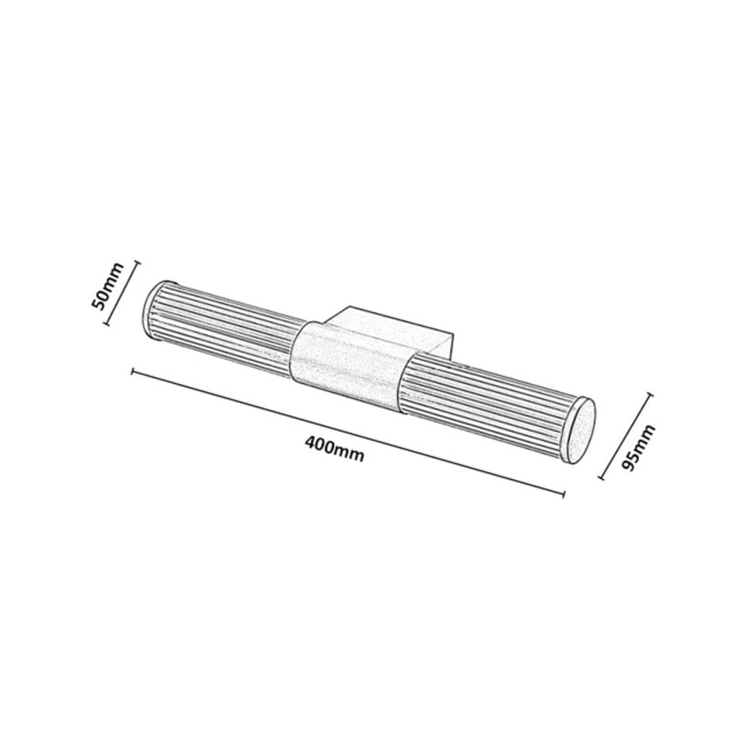 Koupelnové nástěnné svítidlo, Calyn, LED 8 W, 4000 K, 620 lm, délka 40 cm, zlaté, IP44, 75104
