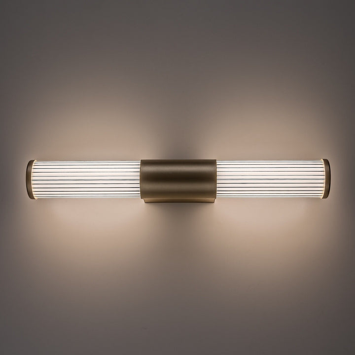 Koupelnové nástěnné svítidlo, Calyn, LED 8 W, 4000 K, 620 lm, délka 40 cm, zlaté, IP44, 75104