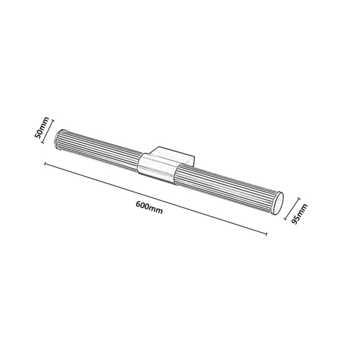 Koupelnové nástěnné svítidlo, Calyn, LED 15 W, 4000 K, 1450 lm, délka 60 cm, zlaté, IP44, 75105