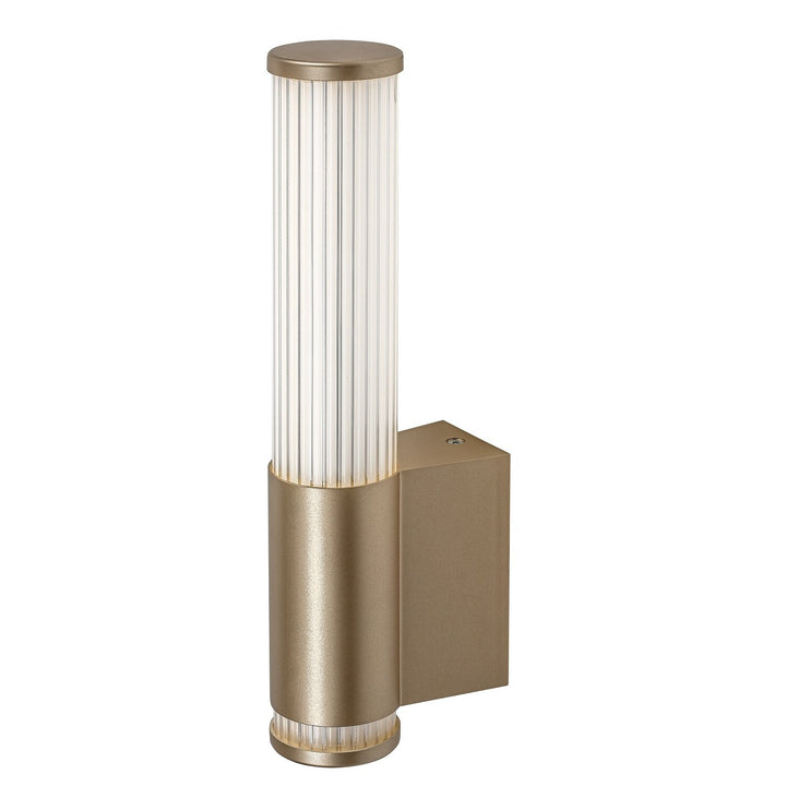 Koupelnové nástěnné svítidlo, Calyn, LED 6 W, 4000 K, 530 lm, výška 29 cm, zlaté, IP44, 75106
