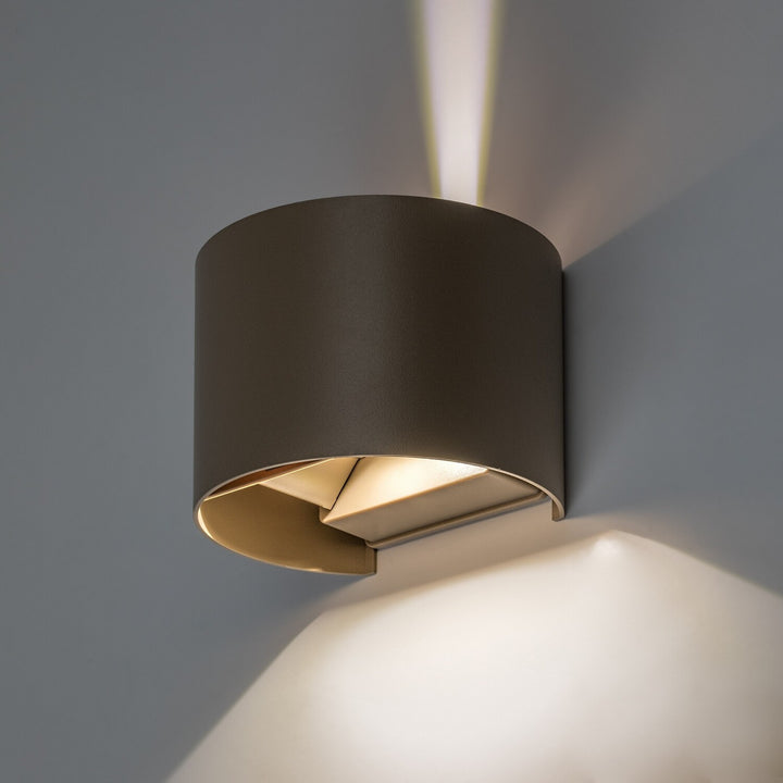 Venkovní nástěnné svítidlo, Virna, LED 5 W, 420 lm, barevná teplota 2700, 4000, 6500 K, IP54, šedá-béžová, 77217
