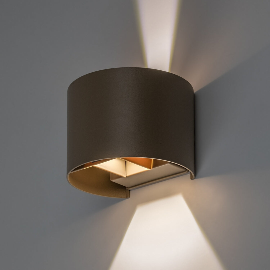 Venkovní nástěnné svítidlo, Virna, LED 5 W, 420 lm, barevná teplota 2700, 4000, 6500 K, IP54, šedá-béžová, 77217