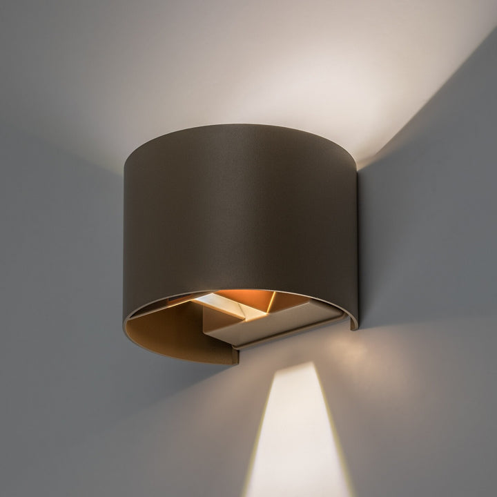 Venkovní nástěnné svítidlo, Virna, LED 5 W, 420 lm, barevná teplota 2700, 4000, 6500 K, IP54, šedá-béžová, 77217