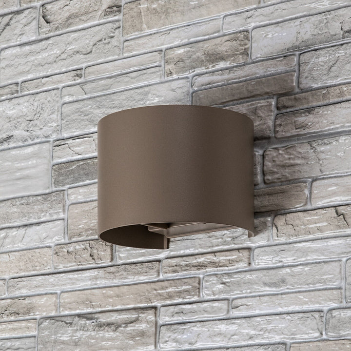 Venkovní nástěnné svítidlo, Virna, LED 5 W, 420 lm, barevná teplota 2700, 4000, 6500 K, IP54, šedá-béžová, 77217