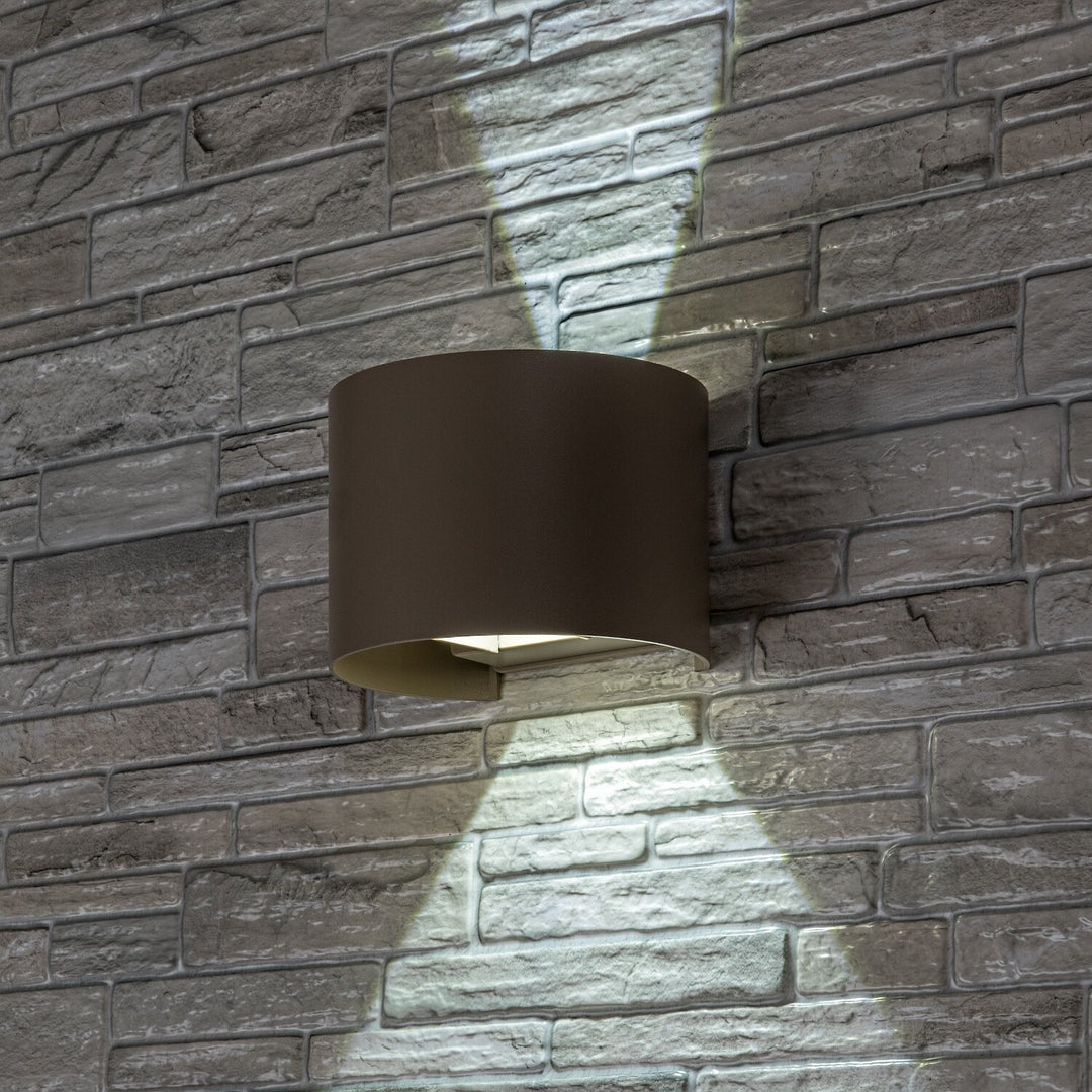 Venkovní nástěnné svítidlo, Virna, LED 5 W, 420 lm, barevná teplota 2700, 4000, 6500 K, IP54, šedá-béžová, 77217