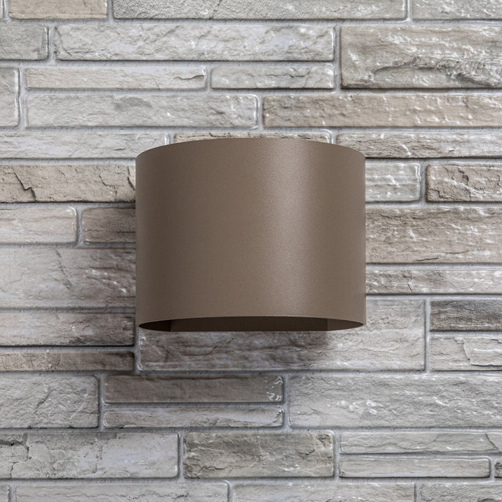 Venkovní nástěnné svítidlo, Virna, LED 5 W, 420 lm, barevná teplota 2700, 4000, 6500 K, IP54, šedá-béžová, 77217
