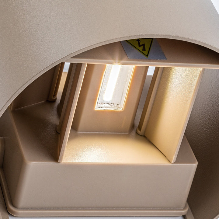 Venkovní nástěnné svítidlo, Virna, LED 5 W, 420 lm, barevná teplota 2700, 4000, 6500 K, IP54, šedá-béžová, 77217