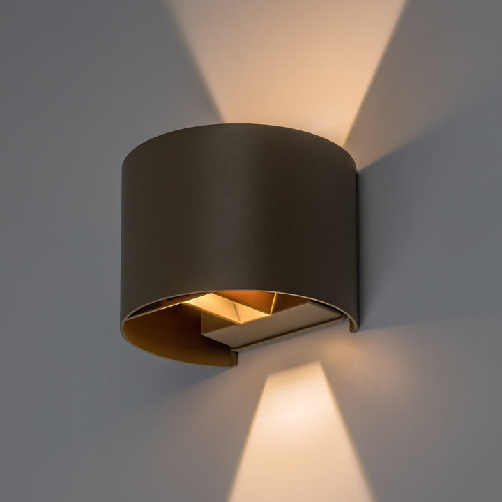 Venkovní nástěnné svítidlo, Virna, LED 5 W, 420 lm, barevná teplota 2700, 4000, 6500 K, IP54, šedá-béžová, 77217