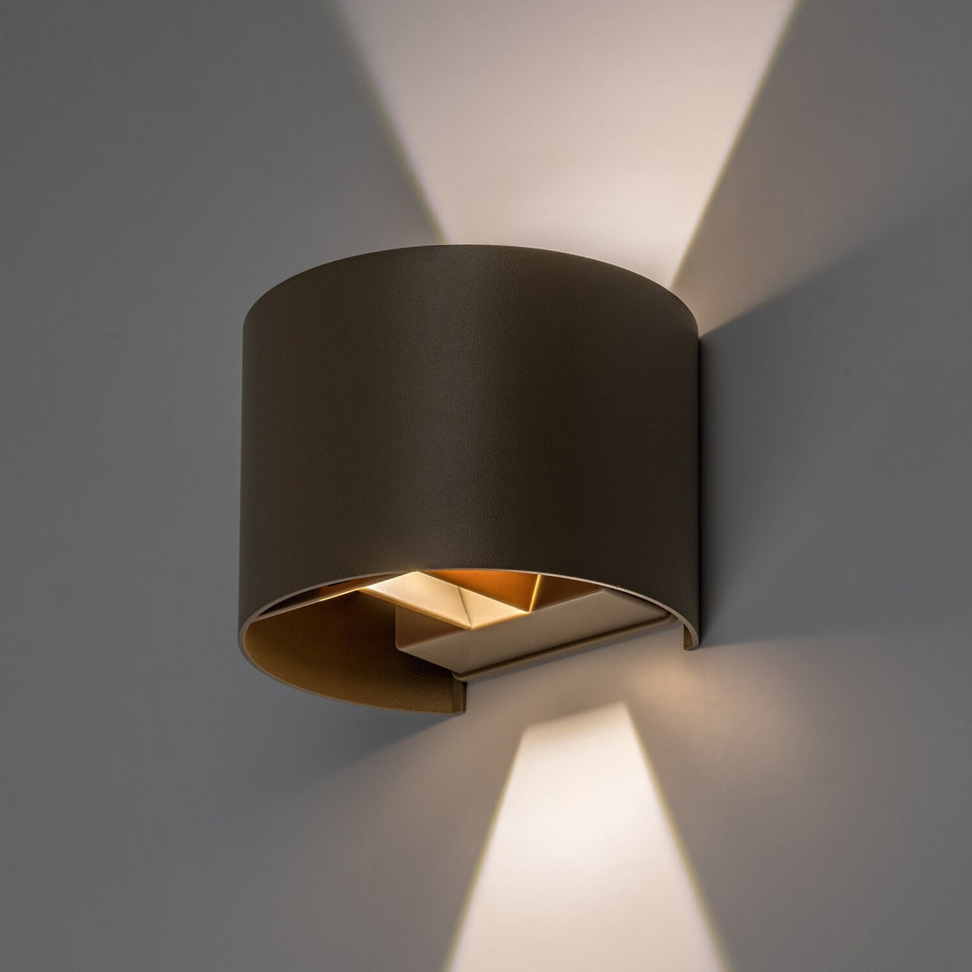 Venkovní nástěnné svítidlo, Virna, LED 5 W, 420 lm, barevná teplota 2700, 4000, 6500 K, IP54, šedá-béžová, 77217