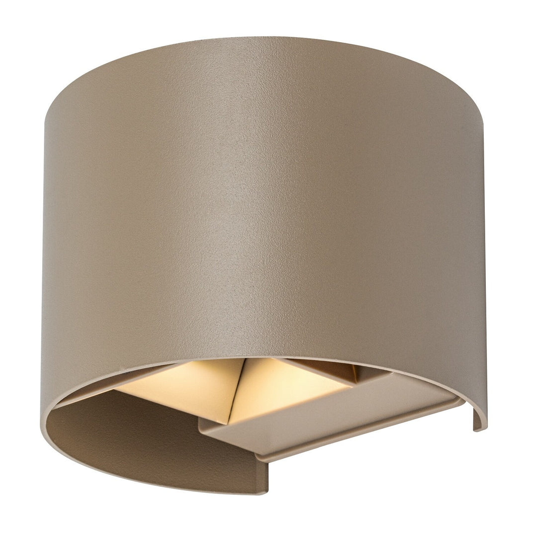 Venkovní nástěnné svítidlo, Virna, LED 5 W, 420 lm, barevná teplota 2700, 4000, 6500 K, IP54, šedá-béžová, 77217