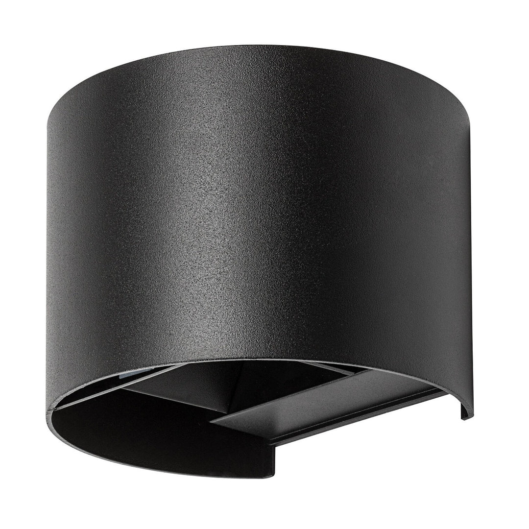 Venkovní nástěnné svítidlo, Virna, LED 5 W, 420 lm, barevná teplota 2700, 4000, 6500 K, IP54, černé, 77218