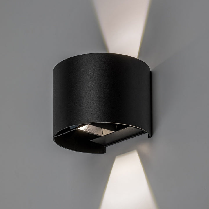 Venkovní nástěnné svítidlo, Virna, LED 5 W, 420 lm, barevná teplota 2700, 4000, 6500 K, IP54, černé, 77218