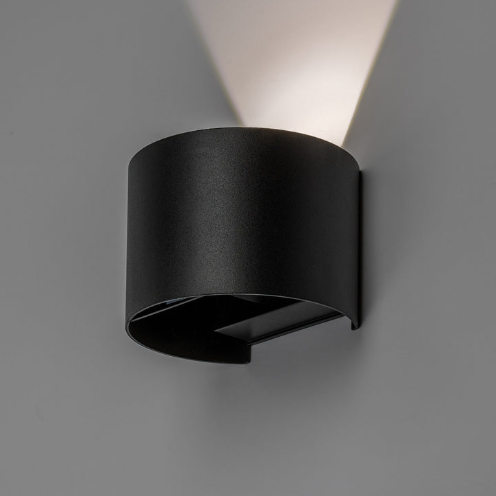 Venkovní nástěnné svítidlo, Virna, LED 5 W, 420 lm, barevná teplota 2700, 4000, 6500 K, IP54, černé, 77218