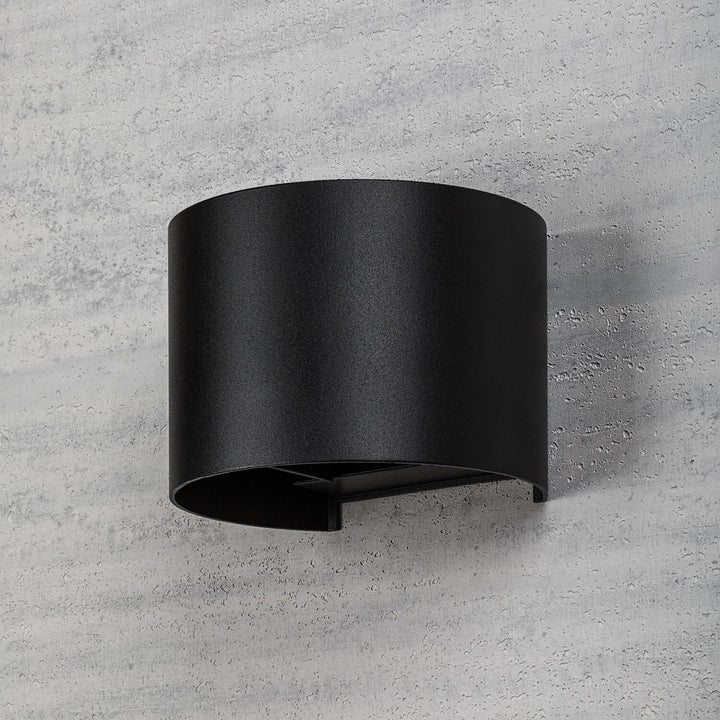 Venkovní nástěnné svítidlo, Virna, LED 5 W, 420 lm, barevná teplota 2700, 4000, 6500 K, IP54, černé, 77218