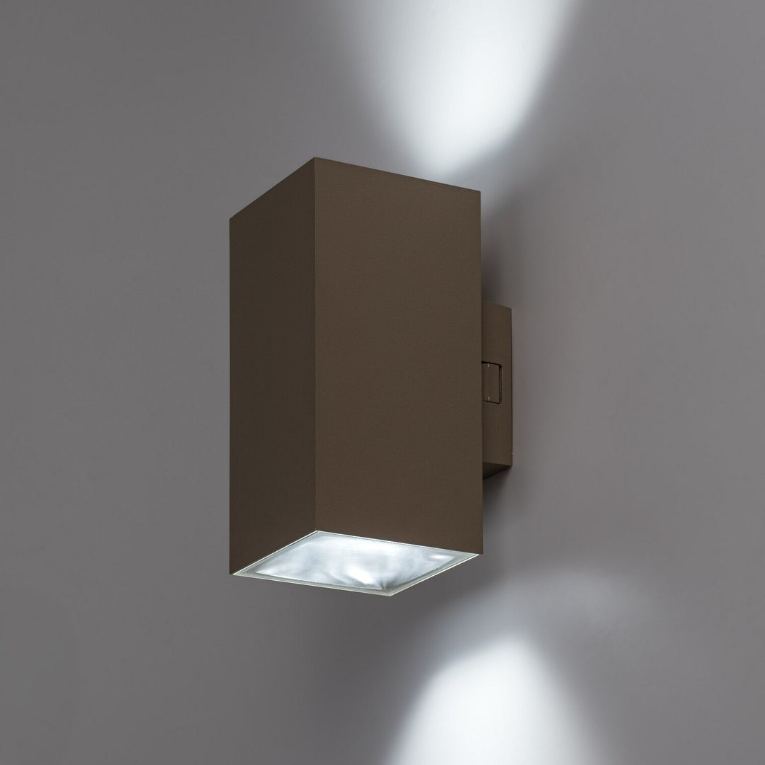 Venkovní nástěnné svítidlo, Urfa, LED 18 W, 1800 lm, barevná teplota 2700, 4000, 6500 K, výška 16 cm, IP65, šedá-béžová, 77215