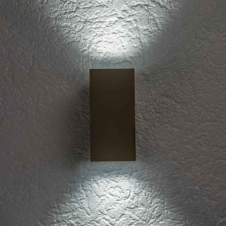 Venkovní nástěnné svítidlo, Urfa, LED 18 W, 1800 lm, barevná teplota 2700, 4000, 6500 K, výška 16 cm, IP65, šedá-béžová, 77215